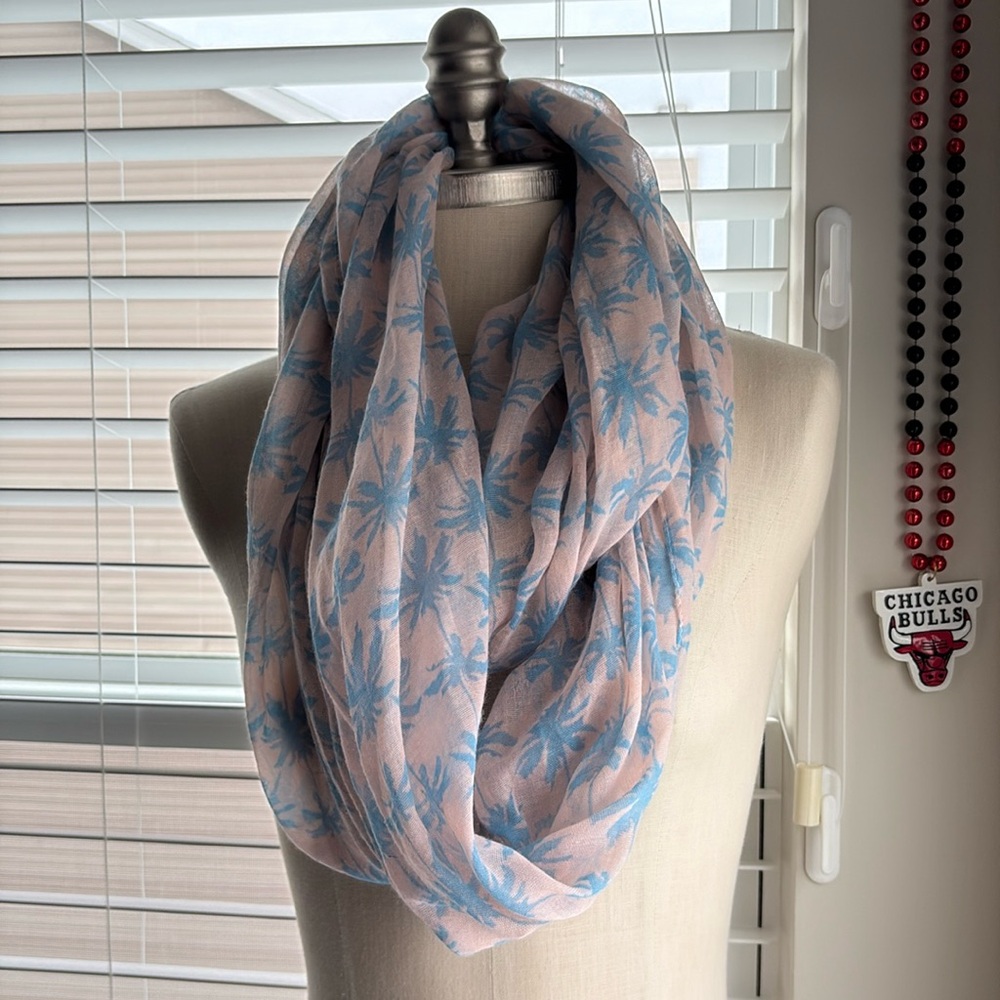 Palm tree infinity scarf